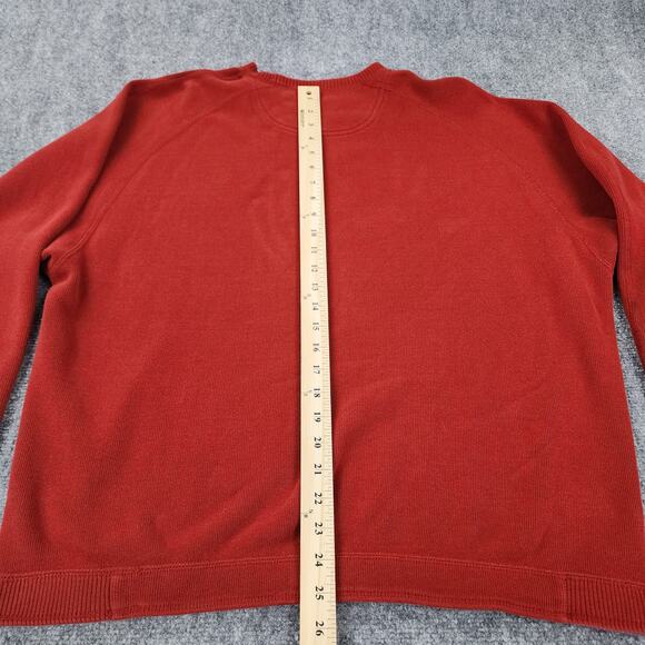 Tommy Bahama Sweater Mens XL Red Gray Reversible Long Sleeve Island Zone Flip - Picture 6 of 16